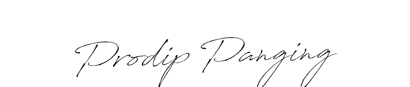 The best way (Antro_Vectra) to make a short signature is to pick only two or three words in your name. The name Prodip Panging include a total of six letters. For converting this name. Prodip Panging signature style 6 images and pictures png