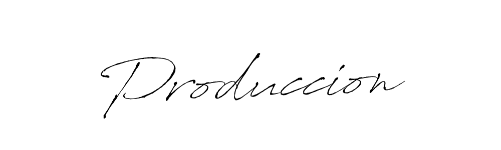 Also we have Produccion name is the best signature style. Create professional handwritten signature collection using Antro_Vectra autograph style. Produccion signature style 6 images and pictures png