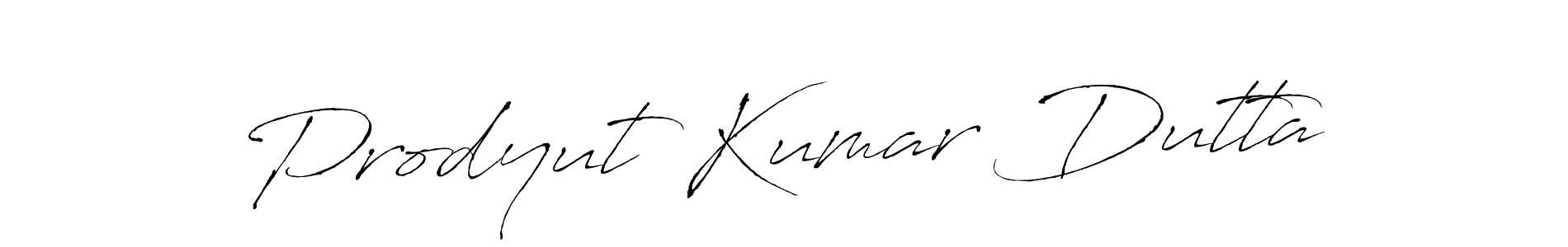 The best way (Antro_Vectra) to make a short signature is to pick only two or three words in your name. The name Prodyut Kumar Dutta include a total of six letters. For converting this name. Prodyut Kumar Dutta signature style 6 images and pictures png