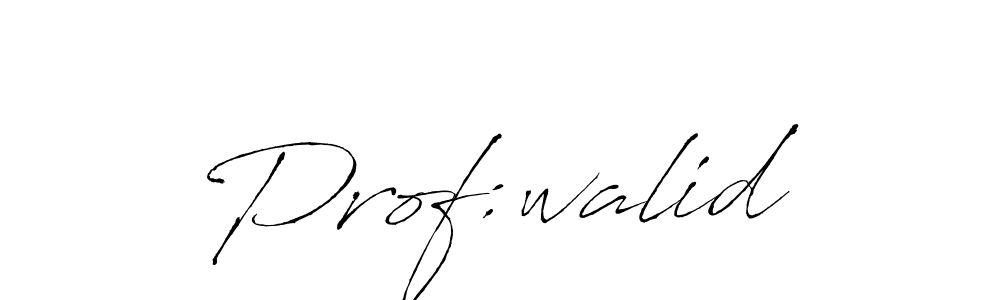 You should practise on your own different ways (Antro_Vectra) to write your name (Prof:walid) in signature. don't let someone else do it for you. Prof:walid signature style 6 images and pictures png