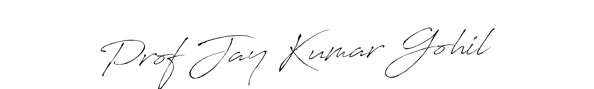 You should practise on your own different ways (Antro_Vectra) to write your name (Prof Jay Kumar Gohil) in signature. don't let someone else do it for you. Prof Jay Kumar Gohil signature style 6 images and pictures png