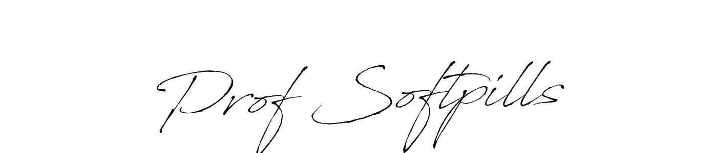 Make a beautiful signature design for name Prof Softpills. With this signature (Antro_Vectra) style, you can create a handwritten signature for free. Prof Softpills signature style 6 images and pictures png