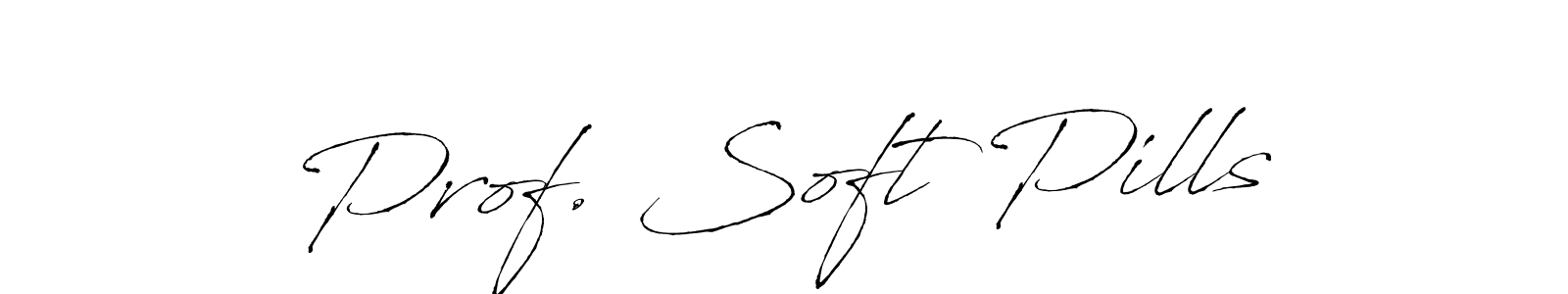 Create a beautiful signature design for name Prof. Soft Pills. With this signature (Antro_Vectra) fonts, you can make a handwritten signature for free. Prof. Soft Pills signature style 6 images and pictures png