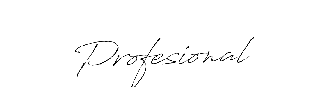 Design your own signature with our free online signature maker. With this signature software, you can create a handwritten (Antro_Vectra) signature for name Profesional. Profesional signature style 6 images and pictures png