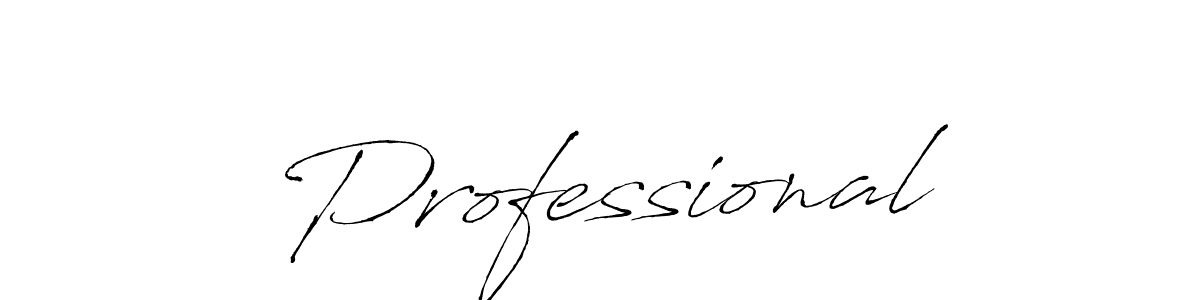 Design your own signature with our free online signature maker. With this signature software, you can create a handwritten (Antro_Vectra) signature for name Professional. Professional signature style 6 images and pictures png