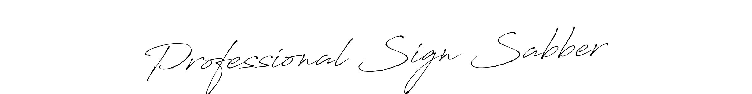 Use a signature maker to create a handwritten signature online. With this signature software, you can design (Antro_Vectra) your own signature for name Professional Sign Sabber. Professional Sign Sabber signature style 6 images and pictures png