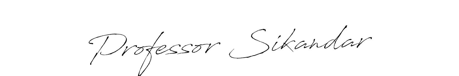 This is the best signature style for the Professor Sikandar name. Also you like these signature font (Antro_Vectra). Mix name signature. Professor Sikandar signature style 6 images and pictures png