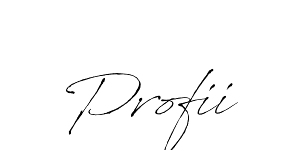 Profii stylish signature style. Best Handwritten Sign (Antro_Vectra) for my name. Handwritten Signature Collection Ideas for my name Profii. Profii signature style 6 images and pictures png