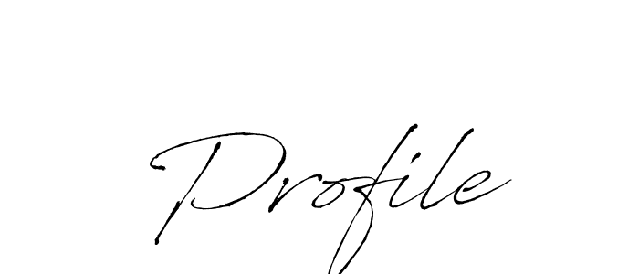 Use a signature maker to create a handwritten signature online. With this signature software, you can design (Antro_Vectra) your own signature for name Profile. Profile signature style 6 images and pictures png