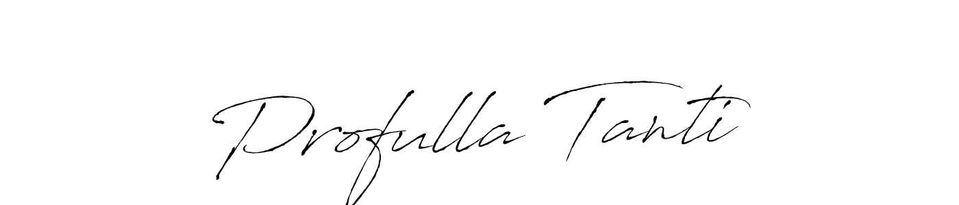 You can use this online signature creator to create a handwritten signature for the name Profulla Tanti. This is the best online autograph maker. Profulla Tanti signature style 6 images and pictures png