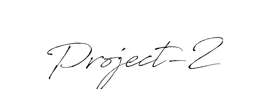 Project-2 stylish signature style. Best Handwritten Sign (Antro_Vectra) for my name. Handwritten Signature Collection Ideas for my name Project-2. Project-2 signature style 6 images and pictures png