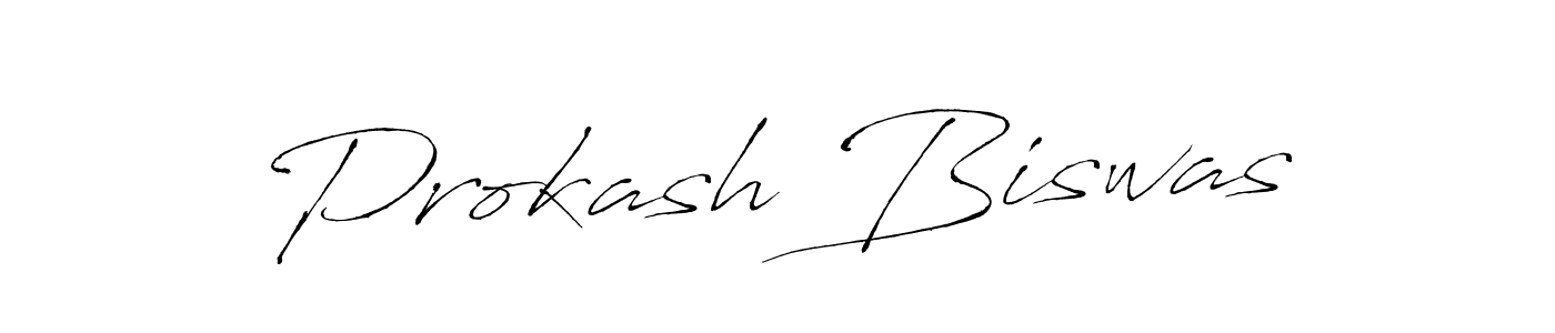 Prokash Biswas stylish signature style. Best Handwritten Sign (Antro_Vectra) for my name. Handwritten Signature Collection Ideas for my name Prokash Biswas. Prokash Biswas signature style 6 images and pictures png