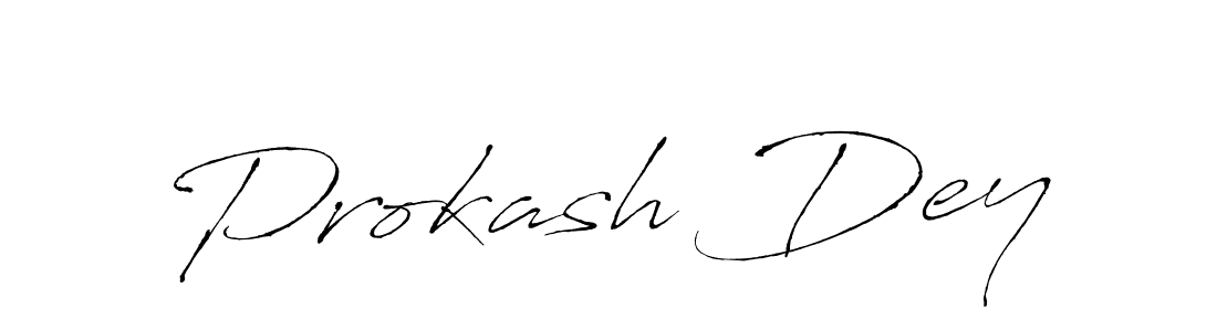 Design your own signature with our free online signature maker. With this signature software, you can create a handwritten (Antro_Vectra) signature for name Prokash Dey. Prokash Dey signature style 6 images and pictures png