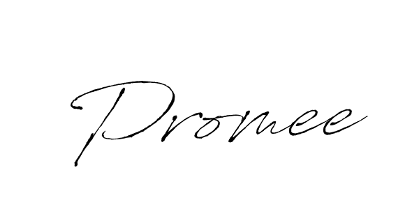 Design your own signature with our free online signature maker. With this signature software, you can create a handwritten (Antro_Vectra) signature for name Promee. Promee signature style 6 images and pictures png