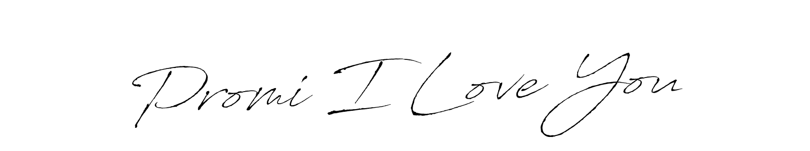 Similarly Antro_Vectra is the best handwritten signature design. Signature creator online .You can use it as an online autograph creator for name Promi I Love You. Promi I Love You signature style 6 images and pictures png