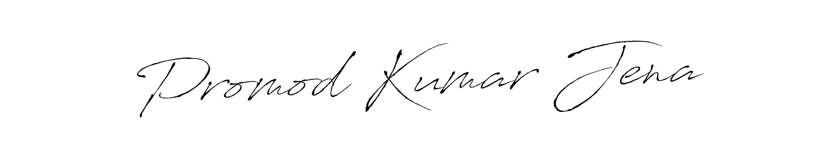 How to make Promod Kumar Jena name signature. Use Antro_Vectra style for creating short signs online. This is the latest handwritten sign. Promod Kumar Jena signature style 6 images and pictures png