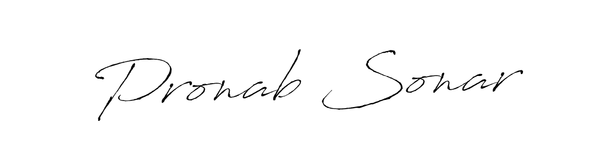 Use a signature maker to create a handwritten signature online. With this signature software, you can design (Antro_Vectra) your own signature for name Pronab Sonar. Pronab Sonar signature style 6 images and pictures png