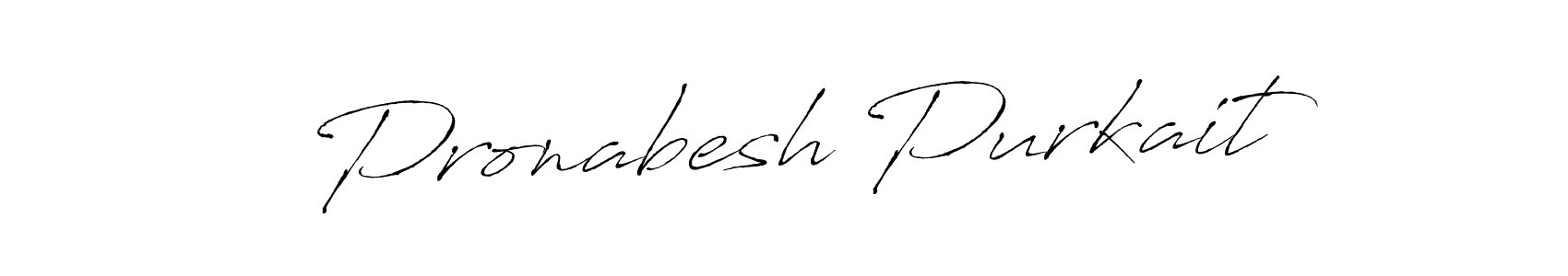 Make a beautiful signature design for name Pronabesh Purkait. With this signature (Antro_Vectra) style, you can create a handwritten signature for free. Pronabesh Purkait signature style 6 images and pictures png