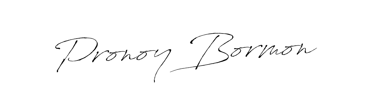 Antro_Vectra is a professional signature style that is perfect for those who want to add a touch of class to their signature. It is also a great choice for those who want to make their signature more unique. Get Pronoy Bormon name to fancy signature for free. Pronoy Bormon signature style 6 images and pictures png