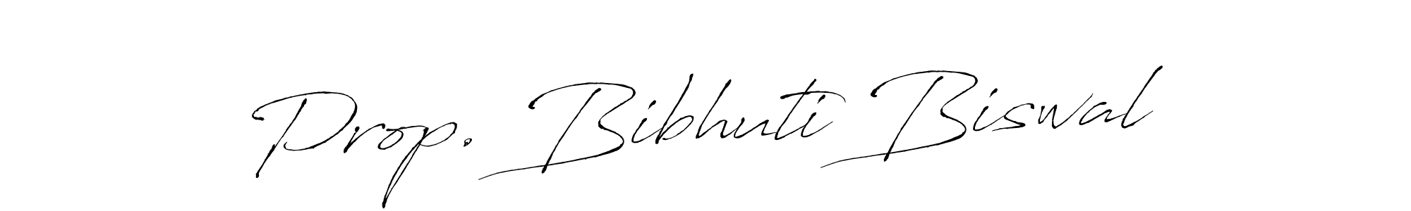 Use a signature maker to create a handwritten signature online. With this signature software, you can design (Antro_Vectra) your own signature for name Prop. Bibhuti Biswal. Prop. Bibhuti Biswal signature style 6 images and pictures png