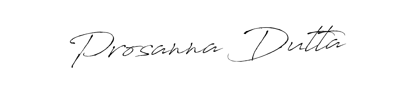 Prosanna Dutta stylish signature style. Best Handwritten Sign (Antro_Vectra) for my name. Handwritten Signature Collection Ideas for my name Prosanna Dutta. Prosanna Dutta signature style 6 images and pictures png