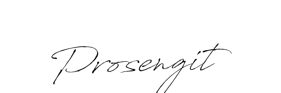 Design your own signature with our free online signature maker. With this signature software, you can create a handwritten (Antro_Vectra) signature for name Prosengit. Prosengit signature style 6 images and pictures png