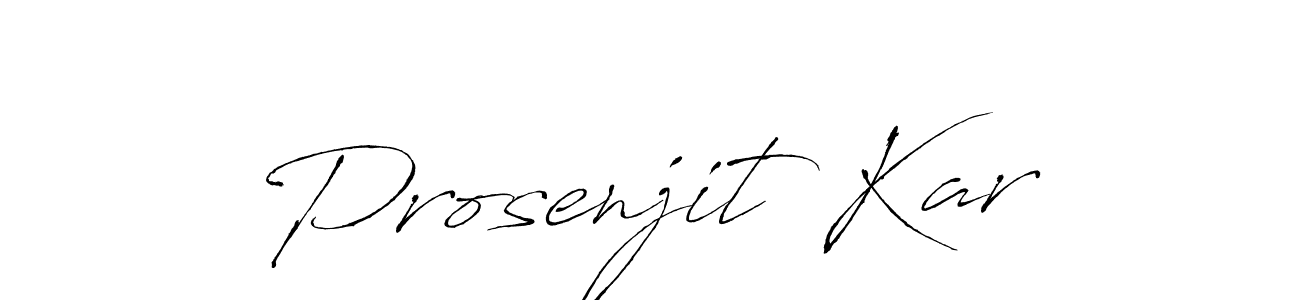 Prosenjit Kar stylish signature style. Best Handwritten Sign (Antro_Vectra) for my name. Handwritten Signature Collection Ideas for my name Prosenjit Kar. Prosenjit Kar signature style 6 images and pictures png