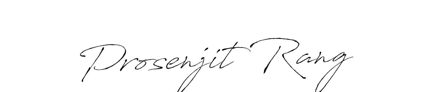 Design your own signature with our free online signature maker. With this signature software, you can create a handwritten (Antro_Vectra) signature for name Prosenjit Rang. Prosenjit Rang signature style 6 images and pictures png