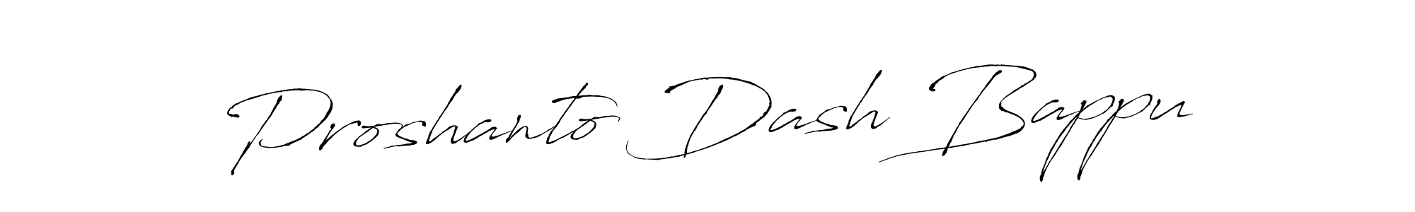 The best way (Antro_Vectra) to make a short signature is to pick only two or three words in your name. The name Proshanto Dash Bappu include a total of six letters. For converting this name. Proshanto Dash Bappu signature style 6 images and pictures png