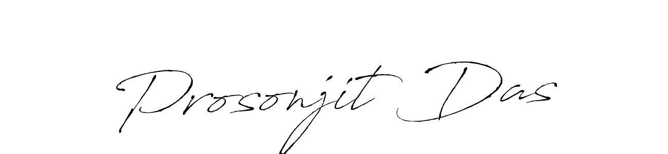 Create a beautiful signature design for name Prosonjit Das. With this signature (Antro_Vectra) fonts, you can make a handwritten signature for free. Prosonjit Das signature style 6 images and pictures png