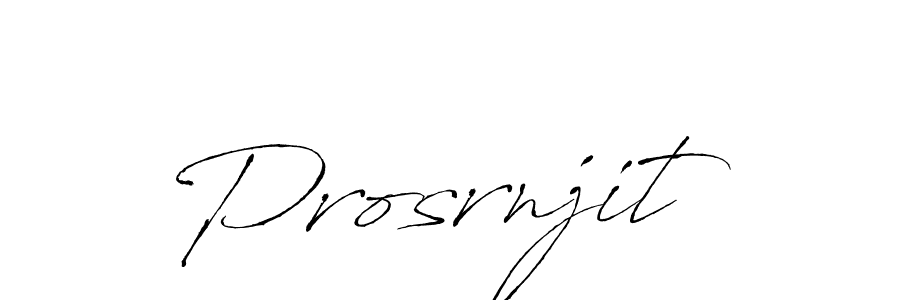 How to make Prosrnjit signature? Antro_Vectra is a professional autograph style. Create handwritten signature for Prosrnjit name. Prosrnjit signature style 6 images and pictures png