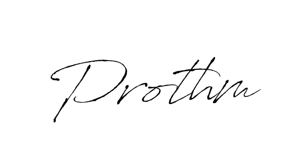 How to make Prothm name signature. Use Antro_Vectra style for creating short signs online. This is the latest handwritten sign. Prothm signature style 6 images and pictures png