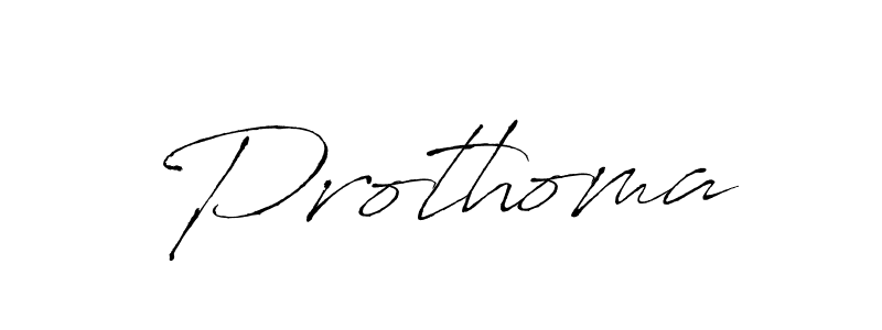 Create a beautiful signature design for name Prothoma. With this signature (Antro_Vectra) fonts, you can make a handwritten signature for free. Prothoma signature style 6 images and pictures png