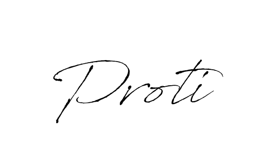 Make a beautiful signature design for name Proti. With this signature (Antro_Vectra) style, you can create a handwritten signature for free. Proti signature style 6 images and pictures png