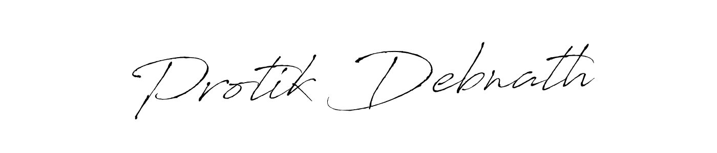 Create a beautiful signature design for name Protik Debnath. With this signature (Antro_Vectra) fonts, you can make a handwritten signature for free. Protik Debnath signature style 6 images and pictures png