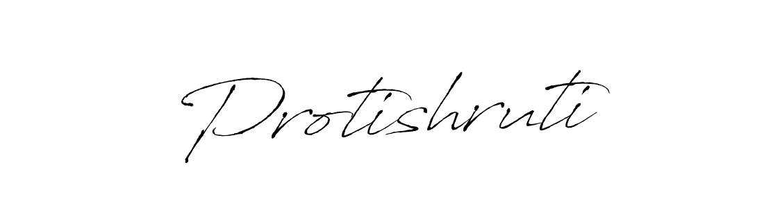 The best way (Antro_Vectra) to make a short signature is to pick only two or three words in your name. The name Protishruti include a total of six letters. For converting this name. Protishruti signature style 6 images and pictures png