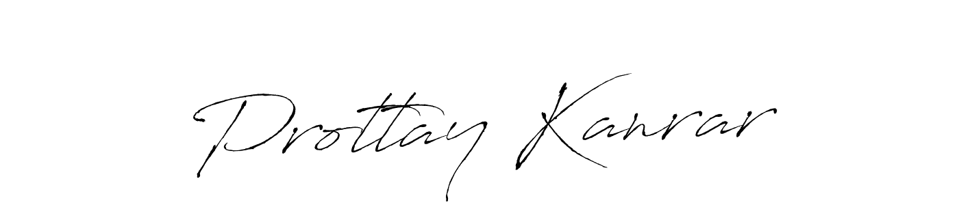 Prottay Kanrar stylish signature style. Best Handwritten Sign (Antro_Vectra) for my name. Handwritten Signature Collection Ideas for my name Prottay Kanrar. Prottay Kanrar signature style 6 images and pictures png