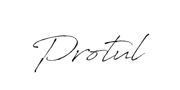 You should practise on your own different ways (Antro_Vectra) to write your name (Protul) in signature. don't let someone else do it for you. Protul signature style 6 images and pictures png