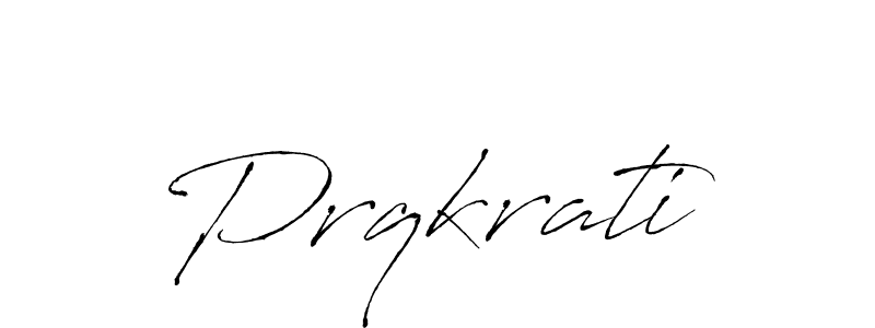 Create a beautiful signature design for name Prqkrati. With this signature (Antro_Vectra) fonts, you can make a handwritten signature for free. Prqkrati signature style 6 images and pictures png