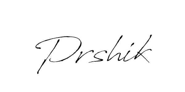 Prshik stylish signature style. Best Handwritten Sign (Antro_Vectra) for my name. Handwritten Signature Collection Ideas for my name Prshik. Prshik signature style 6 images and pictures png