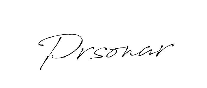 Make a beautiful signature design for name Prsonar. With this signature (Antro_Vectra) style, you can create a handwritten signature for free. Prsonar signature style 6 images and pictures png