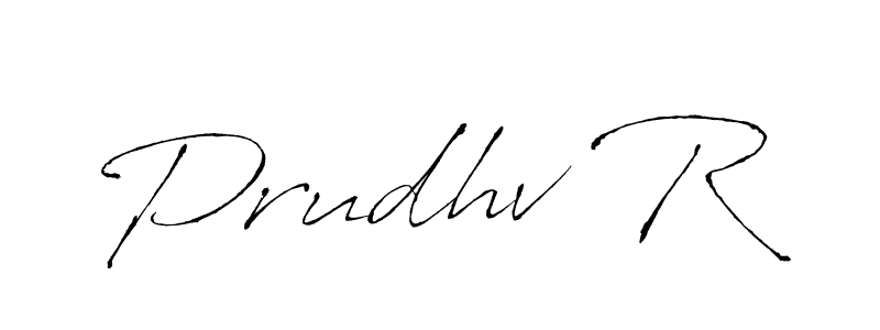 Also we have Prudhv R name is the best signature style. Create professional handwritten signature collection using Antro_Vectra autograph style. Prudhv R signature style 6 images and pictures png