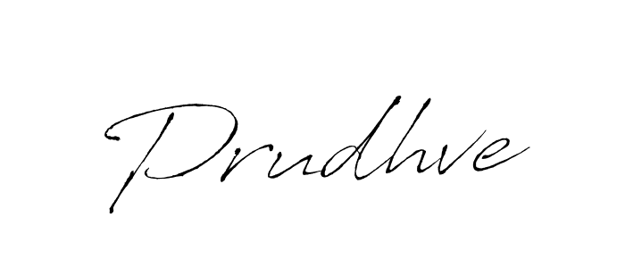 Prudhve stylish signature style. Best Handwritten Sign (Antro_Vectra) for my name. Handwritten Signature Collection Ideas for my name Prudhve. Prudhve signature style 6 images and pictures png
