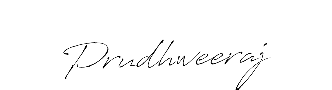 Make a beautiful signature design for name Prudhweeraj. With this signature (Antro_Vectra) style, you can create a handwritten signature for free. Prudhweeraj signature style 6 images and pictures png