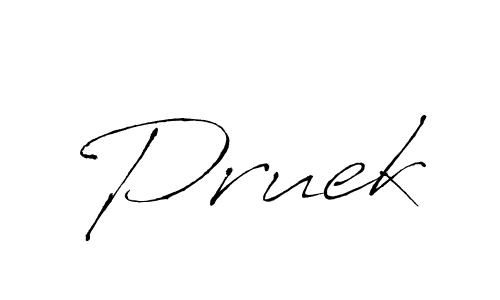 How to make Pruek signature? Antro_Vectra is a professional autograph style. Create handwritten signature for Pruek name. Pruek signature style 6 images and pictures png