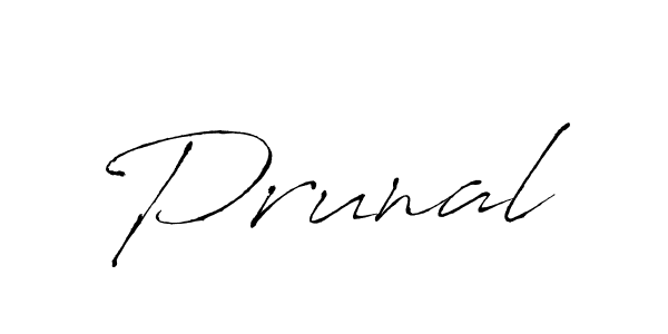 How to make Prunal name signature. Use Antro_Vectra style for creating short signs online. This is the latest handwritten sign. Prunal signature style 6 images and pictures png