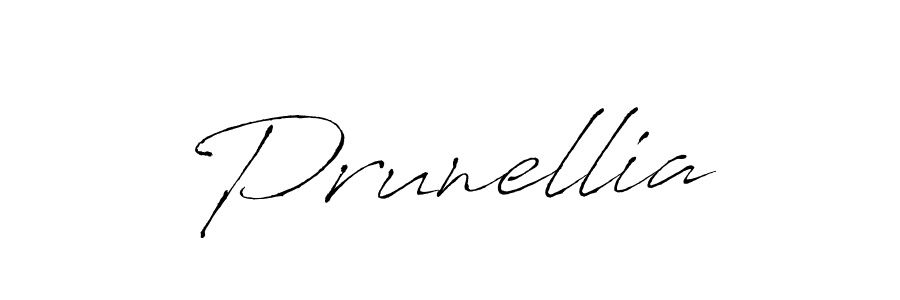 Design your own signature with our free online signature maker. With this signature software, you can create a handwritten (Antro_Vectra) signature for name Prunellia. Prunellia signature style 6 images and pictures png