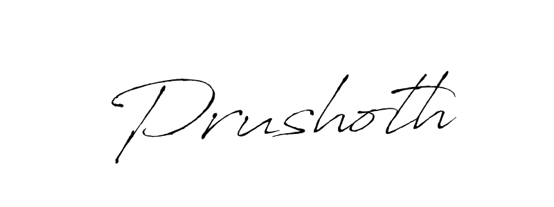 Prushoth stylish signature style. Best Handwritten Sign (Antro_Vectra) for my name. Handwritten Signature Collection Ideas for my name Prushoth. Prushoth signature style 6 images and pictures png