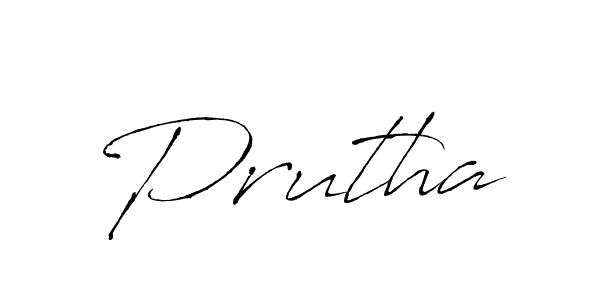 Make a beautiful signature design for name Prutha. Use this online signature maker to create a handwritten signature for free. Prutha signature style 6 images and pictures png
