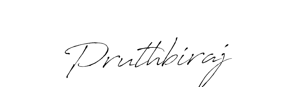Make a beautiful signature design for name Pruthbiraj. With this signature (Antro_Vectra) style, you can create a handwritten signature for free. Pruthbiraj signature style 6 images and pictures png